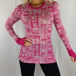 Lululemon long sleeve shirt Manifesto size 4